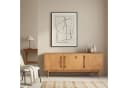 IDIMEX Sideboard TECCA Wohnzimmer Kommode 3 Türen Massivholz Eiche Bild 2
