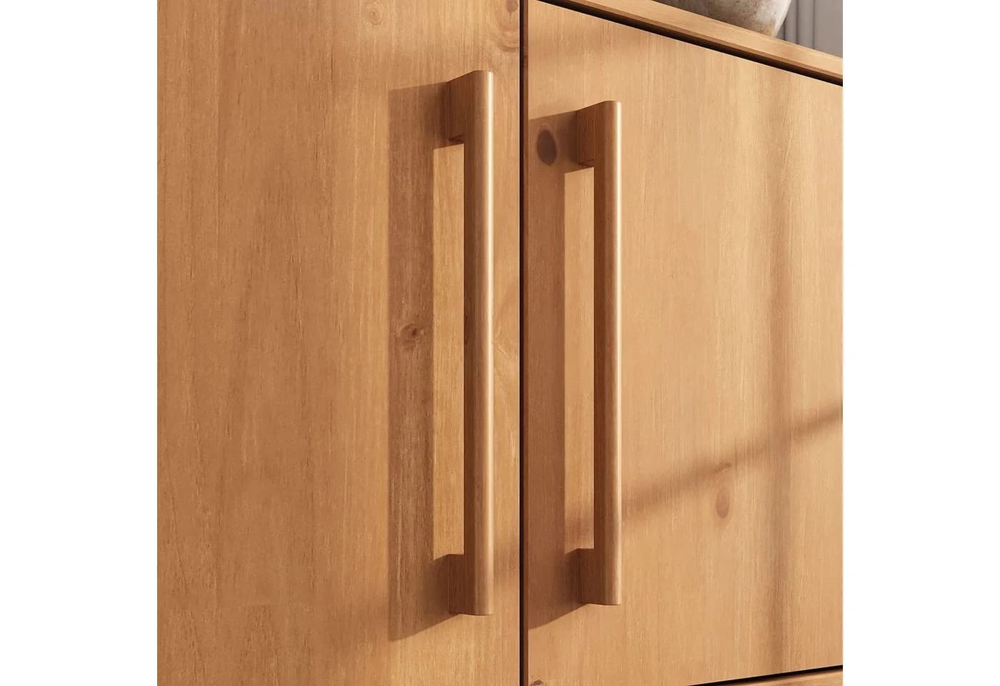IDIMEX Sideboard TECCA Wohnzimmer Kommode 3 Türen Massivholz Eiche - Bild 4