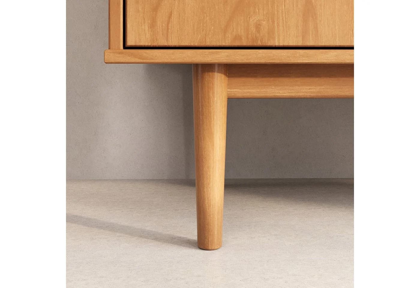 IDIMEX Sideboard TECCA Wohnzimmer Kommode 3 Türen Massivholz Eiche - Bild 5