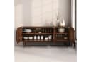 IDIMEX Sideboard TECCA, Anrichte mit 3 Türen, Massivholz im Mid-Century Design Kastanie Bild 3