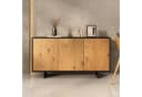 IDIMEX Sideboard ARTO Schwarz/Eiche mit Push-to-Open Bild 2