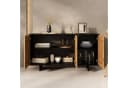 IDIMEX Sideboard ARTO Schwarz/Eiche mit Push-to-Open Bild 3