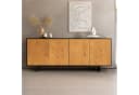 IDIMEX Sideboard ARTO 180 cm Schwarz/Eiche Kiefernholz Bild 2