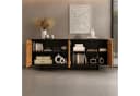 IDIMEX Sideboard ARTO 180 cm Schwarz/Eiche Kiefernholz Bild 3