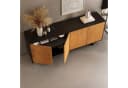IDIMEX Sideboard ARTO 180 cm Schwarz/Eiche Kiefernholz Bild 4