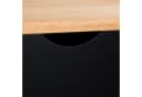IDIMEX Nachtkommode COLIMA Nachttisch 2 Schubladen Kiefer Massivholz schwarz Bild 4