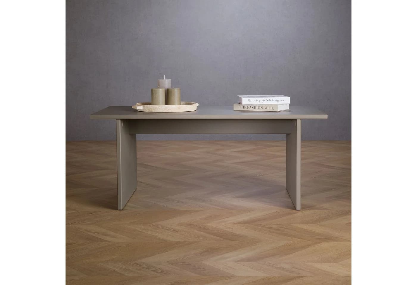 IDIMEX Couchtisch SALTO Grau Massivholz Kiefer