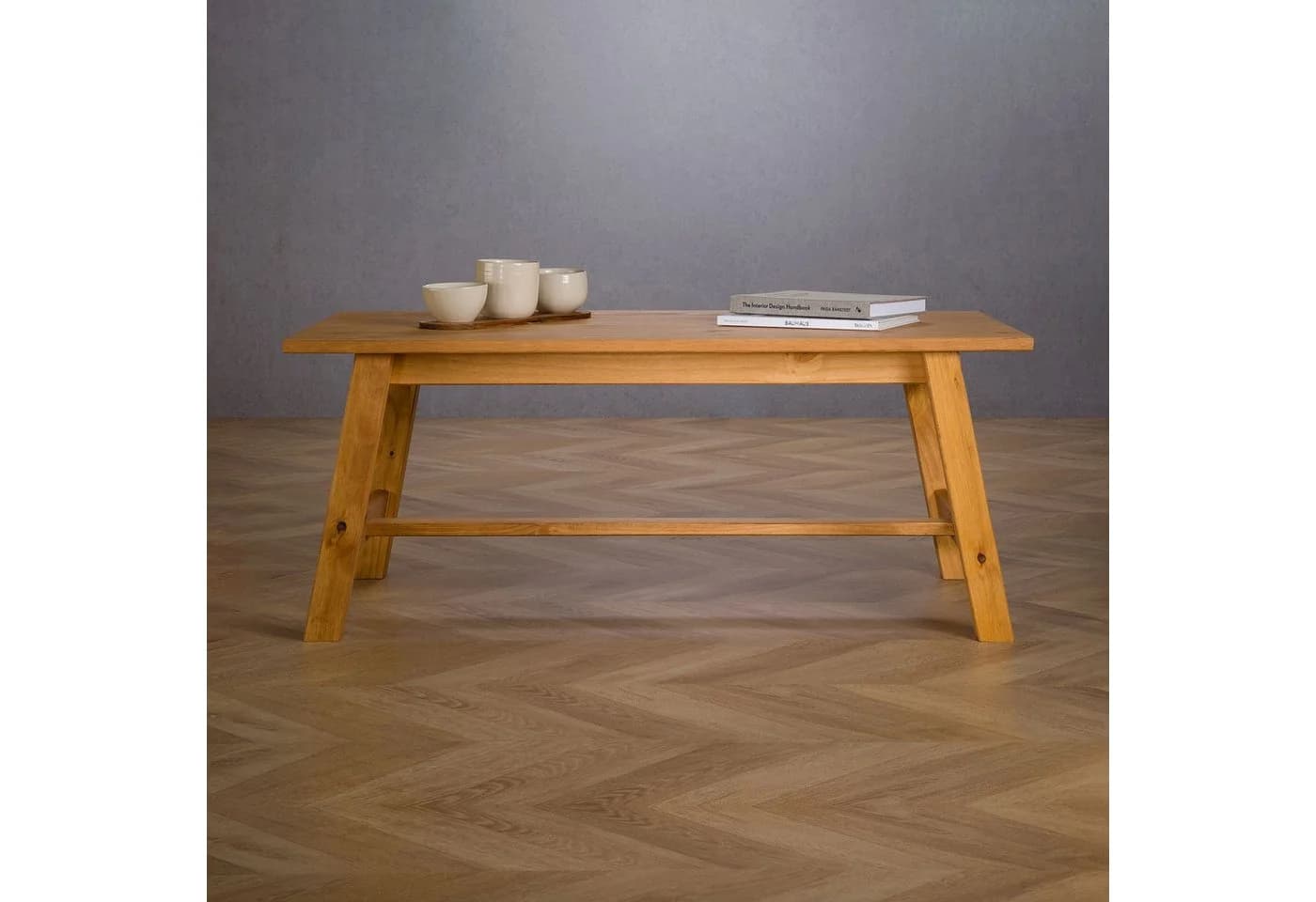 IDIMEX Couchtisch LUZERNA Beige Massivholz Modern