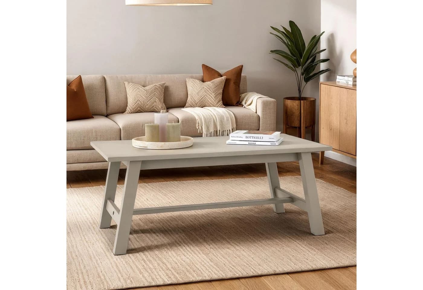IDIMEX Couchtisch LUZERNA Grau Massivholz Modern - Bild 2