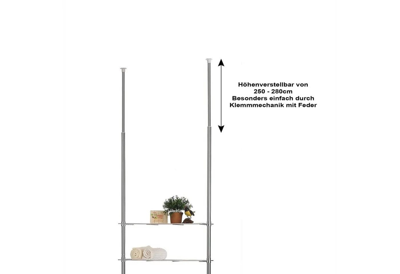 IDIMEX Standregal DUNJA Duschablage ohne Bohren Teleskop Badregal chrom - Bild 3