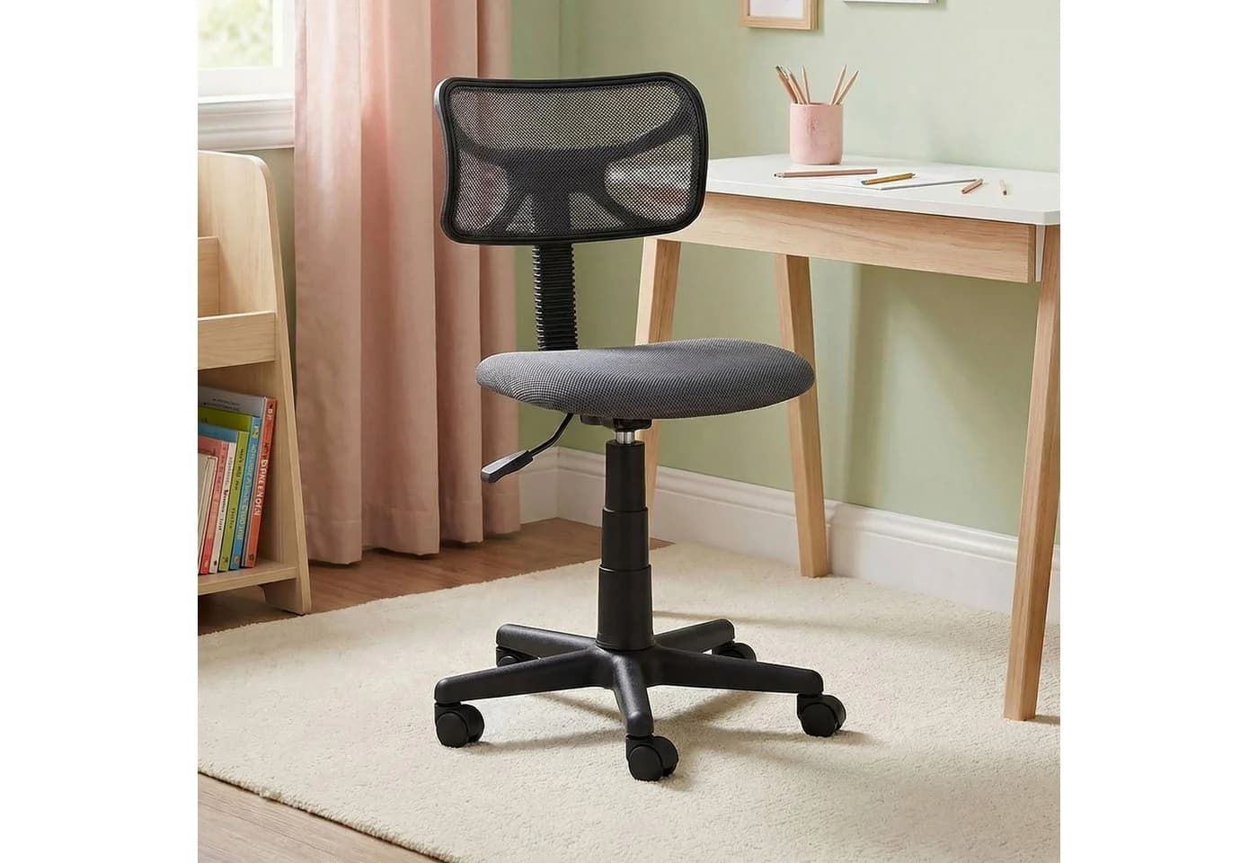 IDIMEX Kinderdrehstuhl MILAN Grau Ergonomisch Höhenverstellbar - Bild 2