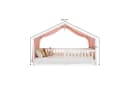 IDIMEX Betthimmel LIAN Rosa Musselin Baldachin für Hausbett Bild 5