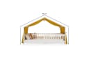 IDIMEX Betthimmel LIAN Senfgelb Musselin 100% Baumwolle Bild 5