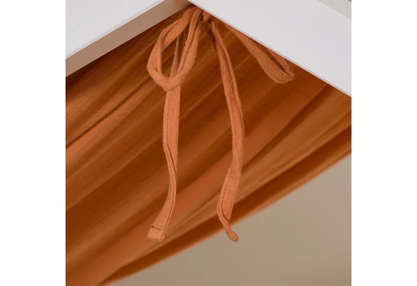 IDIMEX Betthimmel LIAN Musselin Baldachin Orange - Bild 4