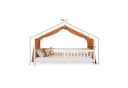 IDIMEX Betthimmel LIAN Musselin Baldachin Orange Bild 5