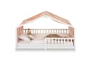 IDIMEX Betthimmel LIAN Rosa/Gold Musselin 100% Baumwolle Bild 1