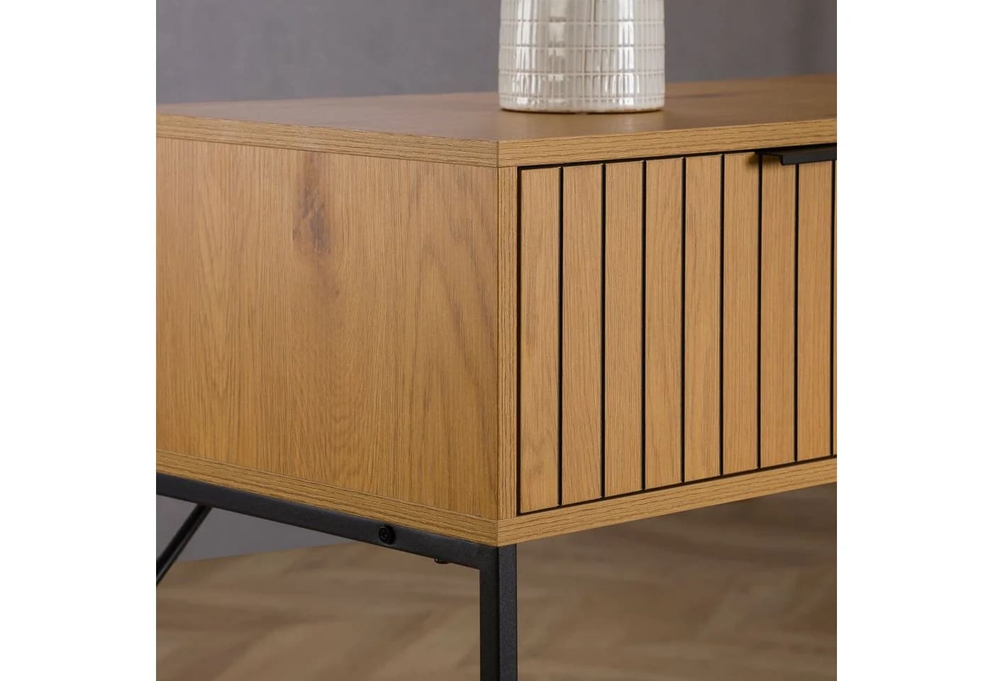 IDIMEX Konsolentisch SELO mit 2 Schubladen und Rillen-Design - Bild 3
