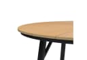 IDIMEX Gartentisch AGAPE rund 120 cm WPC-Platte Alu-Gestell schwarz/natur Bild 3