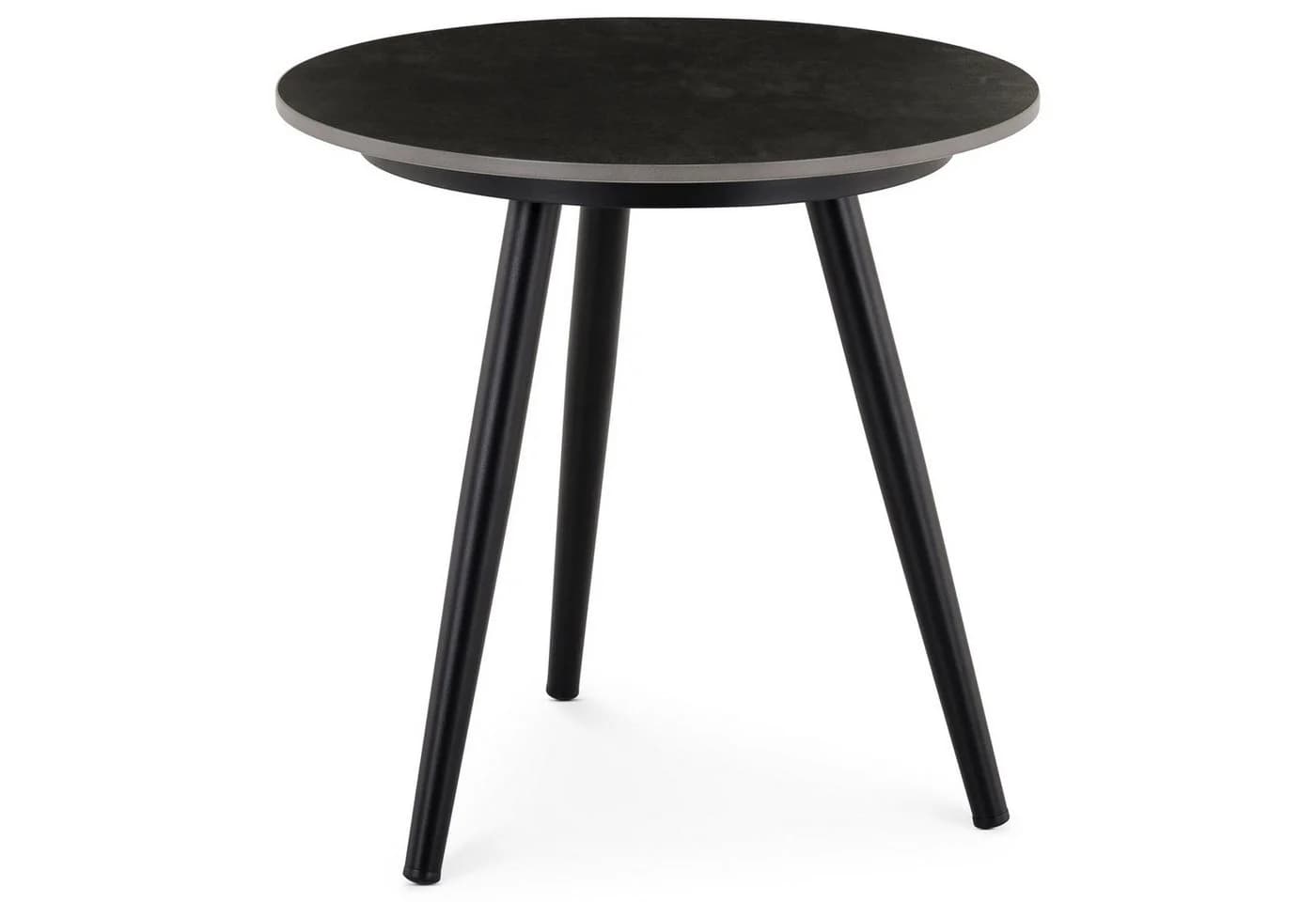 IDIMEX Beistelltisch ROSALIA Schwarz Grau Keramik Aluminium - Bild 3