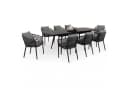 IDIMEX Garten-Essgruppe SUNNY 9-tlg. Schwarz/Grau Aluminium Bild 1