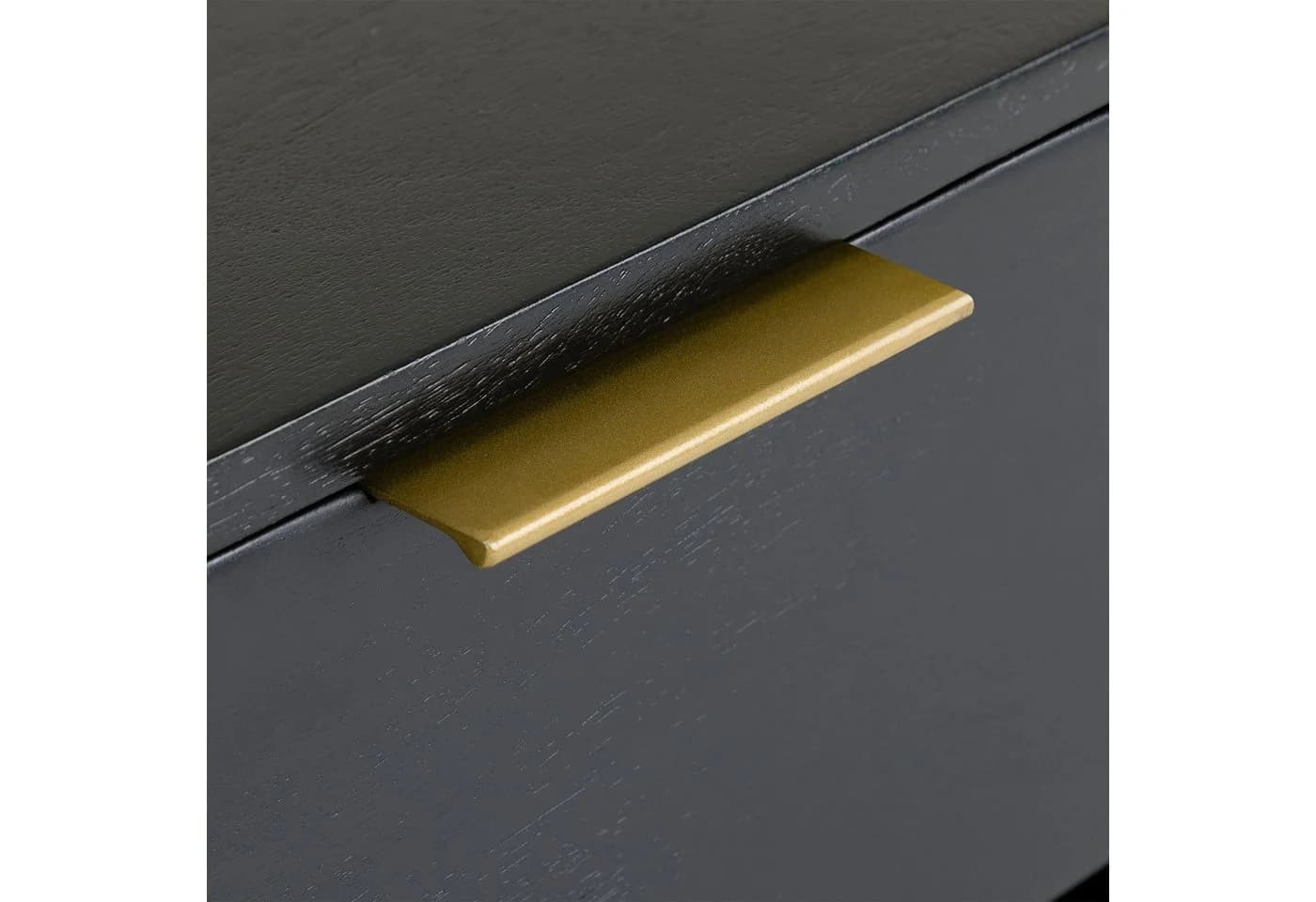 IDIMEX Nachttisch BORA Schwarz Massivholz mit Schublade - Bild 5