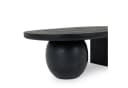 IDIMEX Couchtisch PERLA Wohnzimmertisch aus massivem Mangoholz asymmetrisch Schwarz Bild 4
