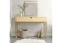 IDIMEX Konsolentisch FRIBO Eiche Gold Metallgestell 2 Schubladen Bild 2