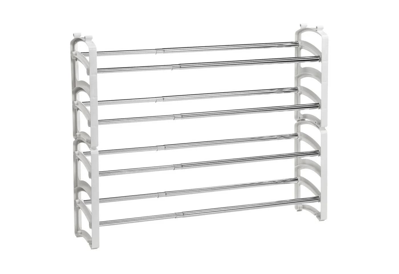 IDIMEX Schuhregal TOWER Schuhablage Metall Schuhorganizer Weiß - Bild 3