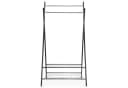 IDIMEX Kleiderständer RUBY Standgarderobe chrom/schwarz Bild 1