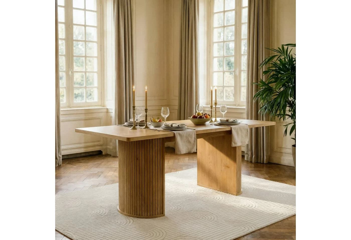 IDIMEX Esstisch GUARDA Wildeiche MDF Esszimmertisch 160x75cm - Bild 2