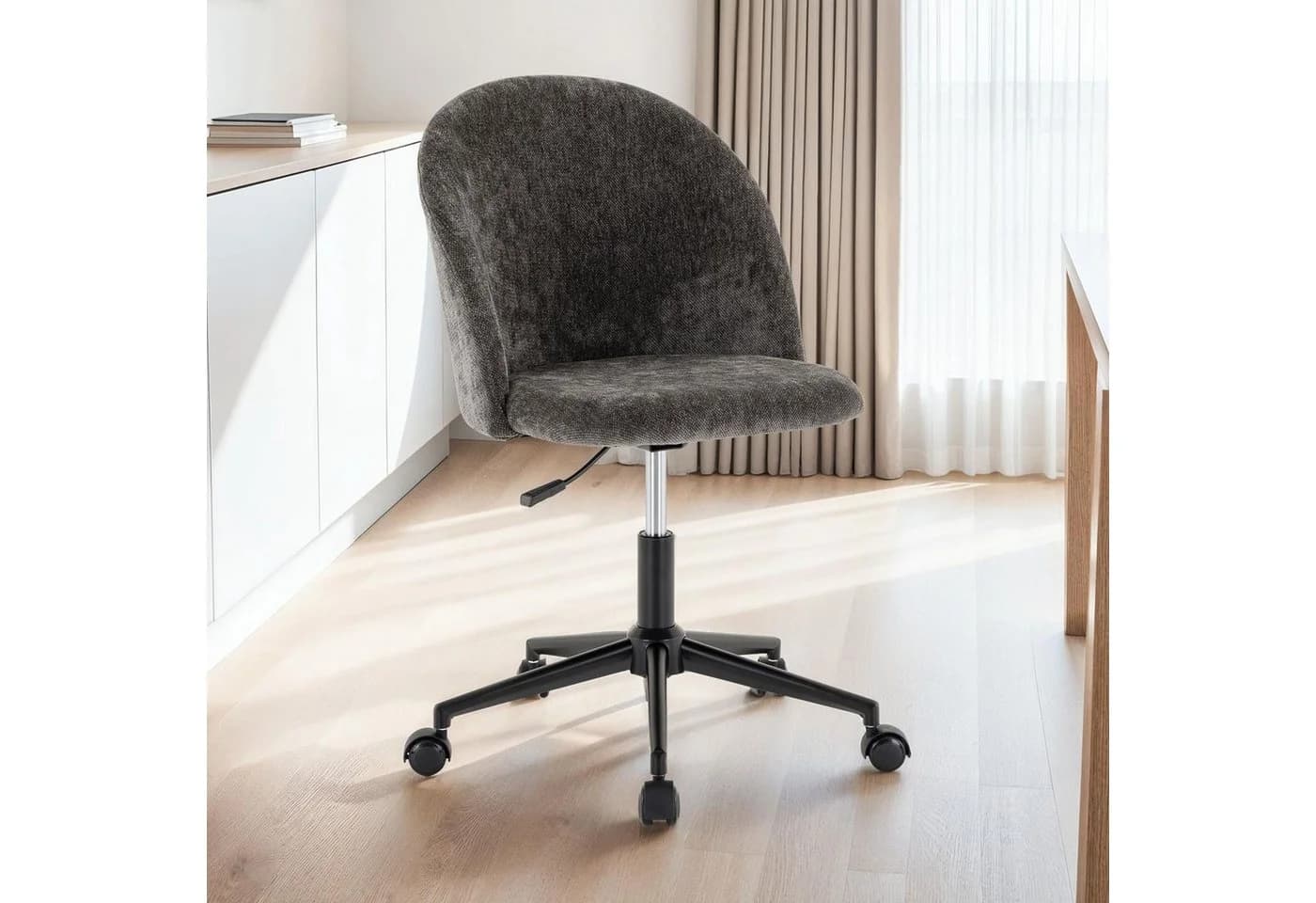 IDIMEX Drehstuhl YENGA Ergonomischer Bürostuhl Anthrazit Stoff - Bild 2