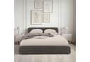 IDIMEX Polsterbett MARINI Doppelbett 140x200 cm mit Lattenrost Kopfteil Dunkelgrau Bild 1