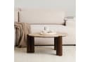 IDIMEX Couchtisch TAPTI 80 cm Travertin Mangoholz Braun/Beige Bild 2