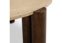 IDIMEX Couchtisch TAPTI 80 cm Travertin Mangoholz Braun/Beige Bild 4
