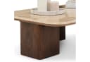IDIMEX Couchtisch SURAT Travertin Mangoholz Braun Beige Bild 4