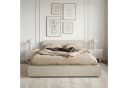 IDIMEX Polsterbett MARINI Einzelbett 120x200 cm mit Lattenrost und Kopfteil Stoffbezug Beige Bild 1