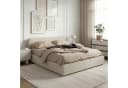 IDIMEX Polsterbett MARINI Einzelbett 120x200 cm mit Lattenrost und Kopfteil Stoffbezug Beige Bild 2