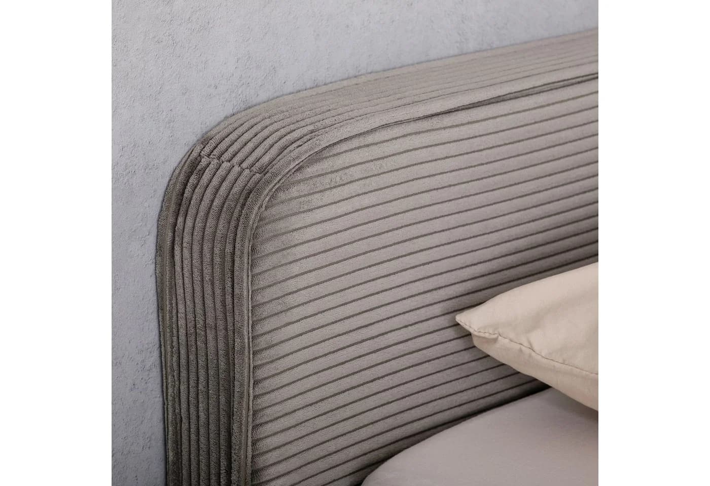 IDIMEX Polsterbett CURSIO Doppelbett 140x200 cm Grau - Bild 3