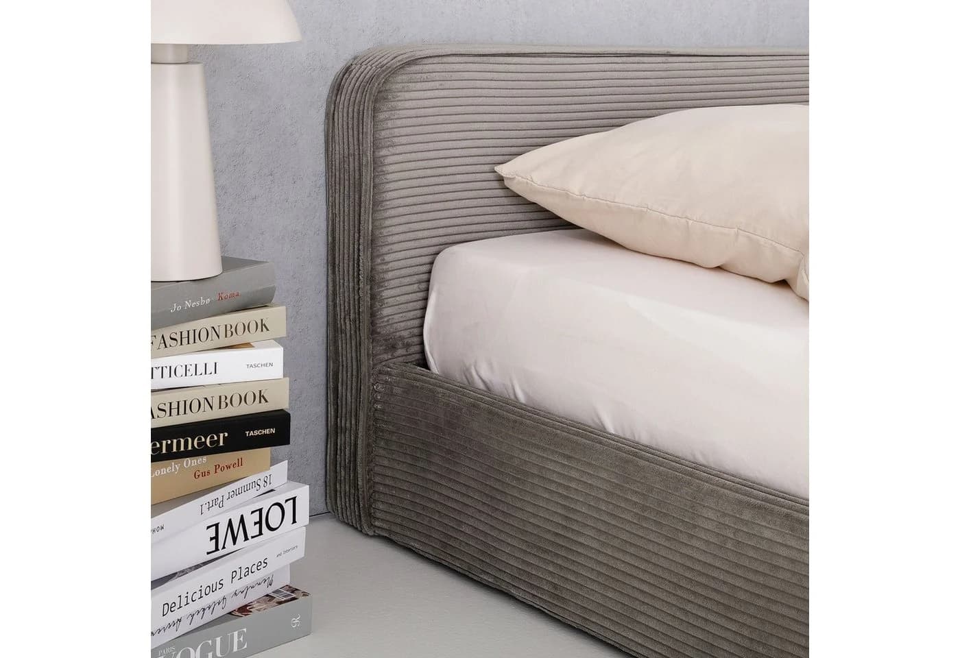 IDIMEX Polsterbett CURSIO Doppelbett 140x200 cm Grau - Bild 4