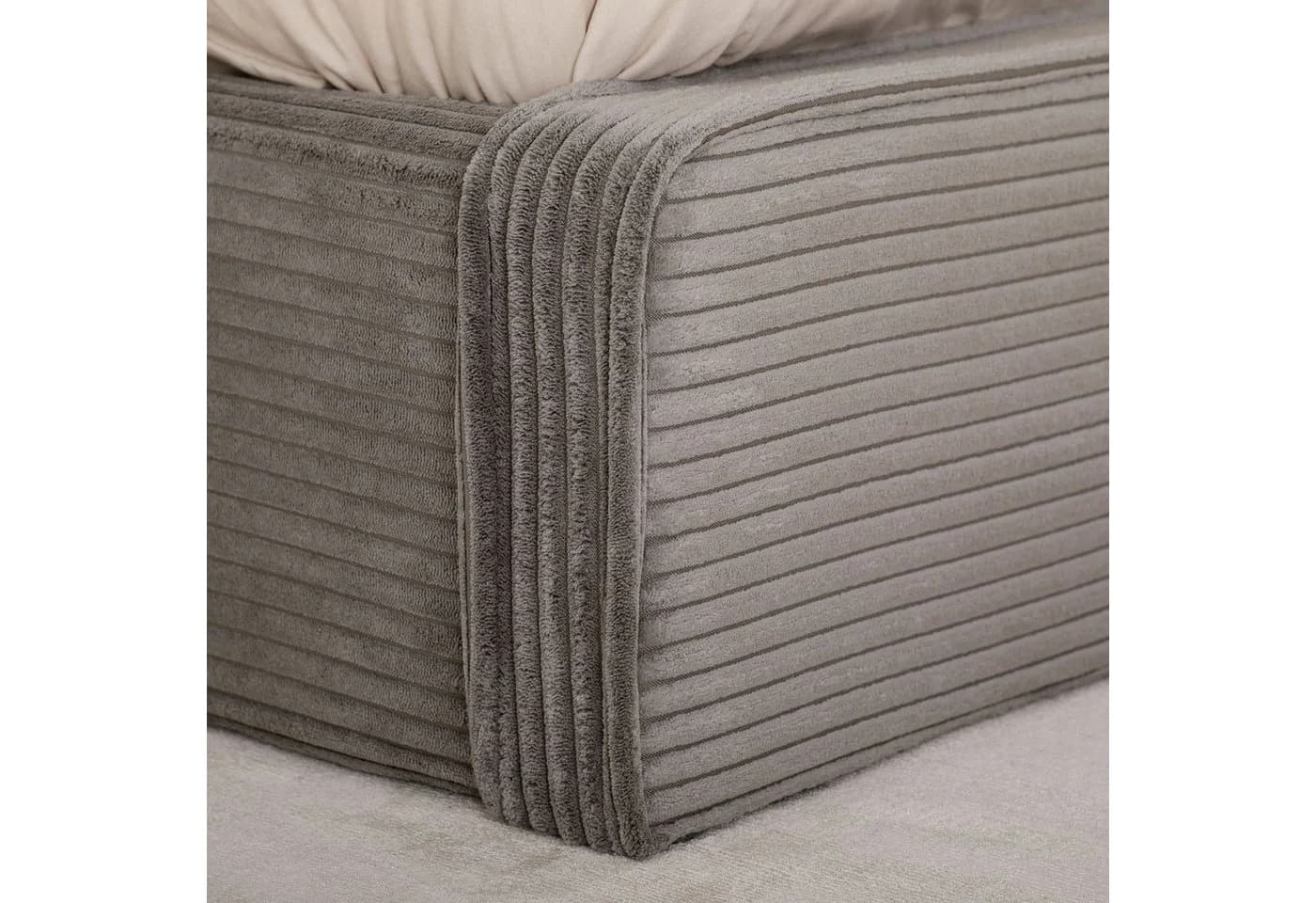IDIMEX Polsterbett CURSIO Doppelbett 140x200 cm Grau - Bild 5