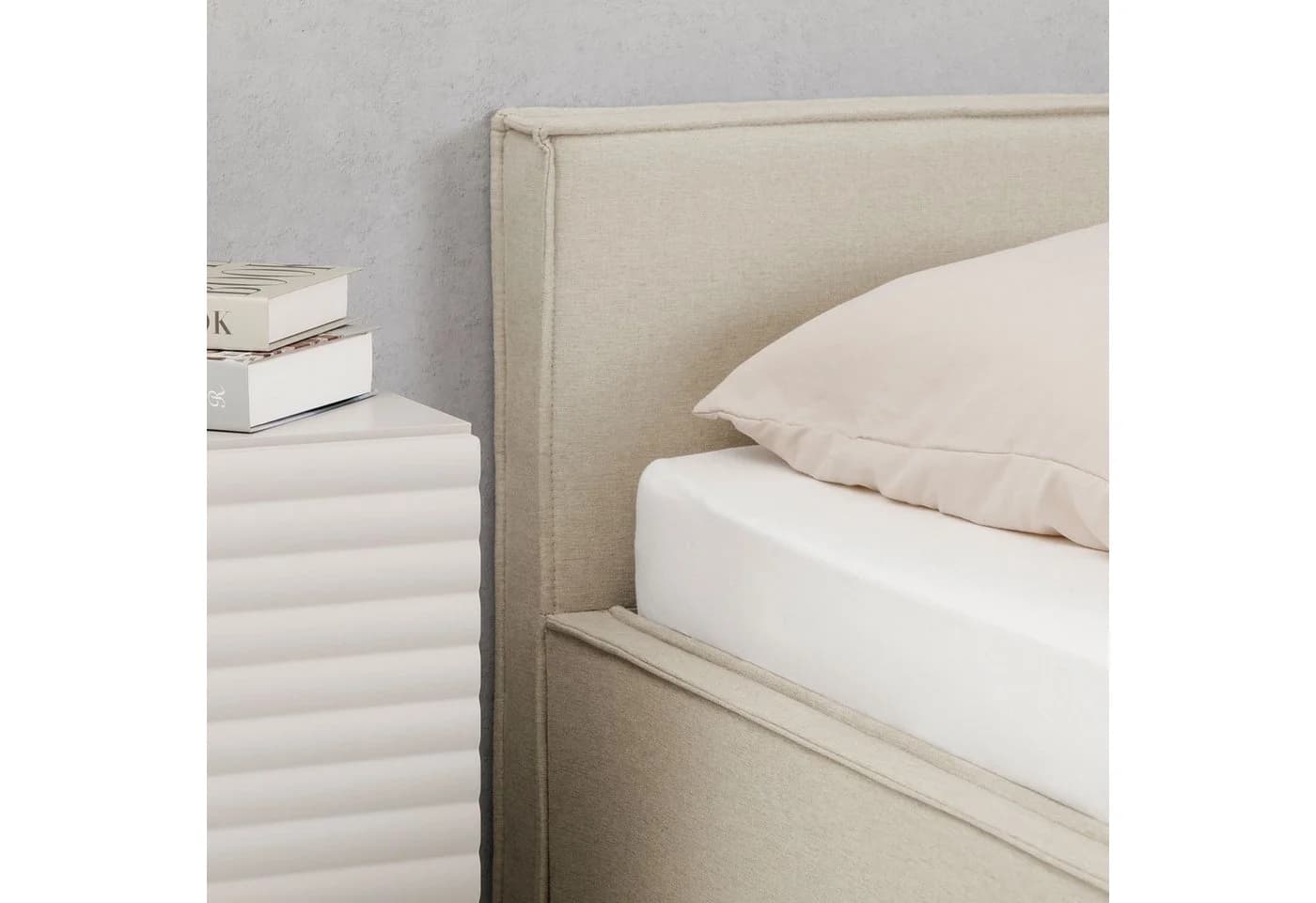 IDIMEX Polsterbett PESARO Doppelbett 160x200 cm Beige - Bild 4