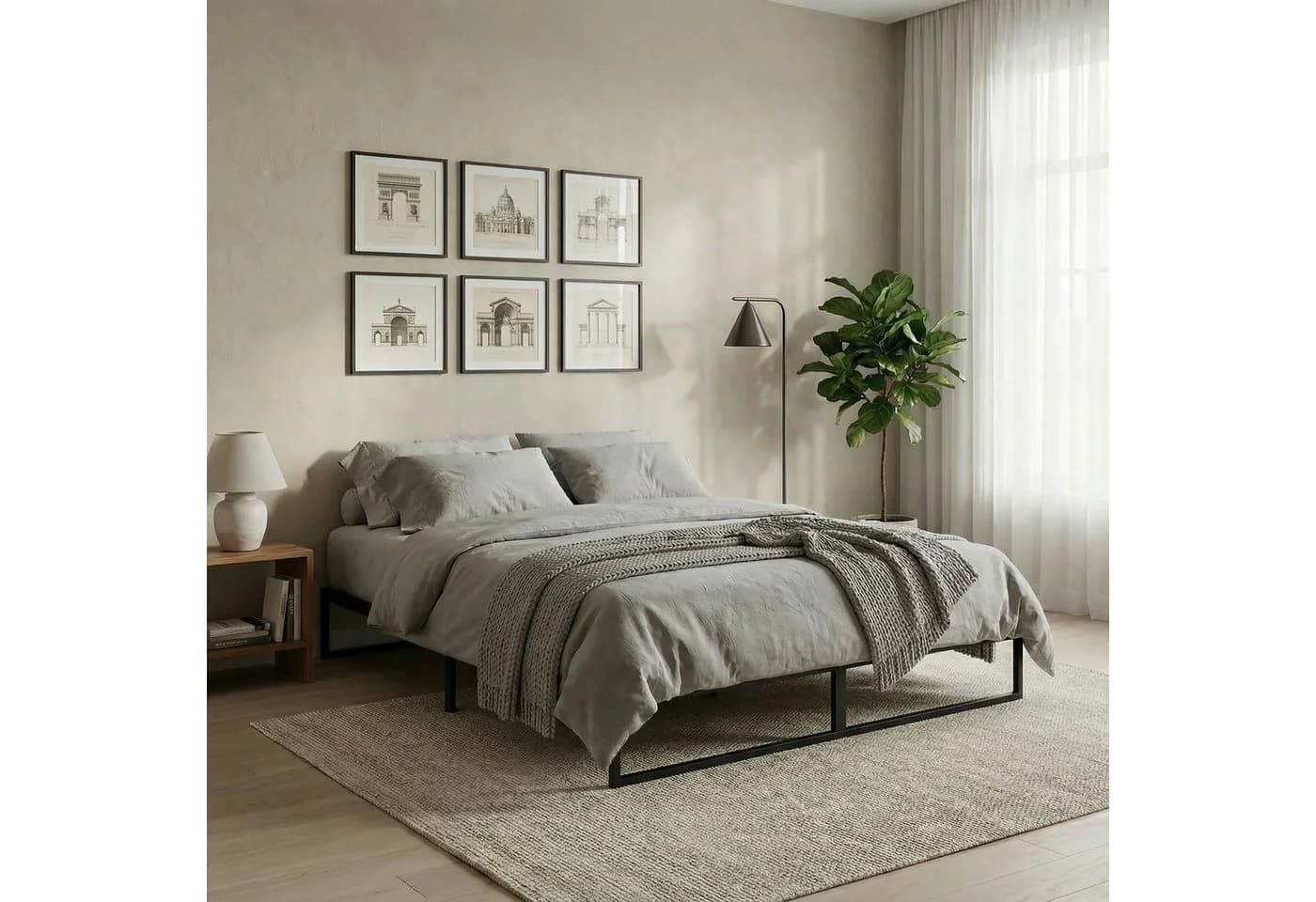 IDIMEX Futonbett SOVE Schwarz Metall Minimalistisch - Bild 2