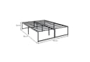 IDIMEX Futonbett SOVE Schwarz Metall Minimalistisch Bild 4