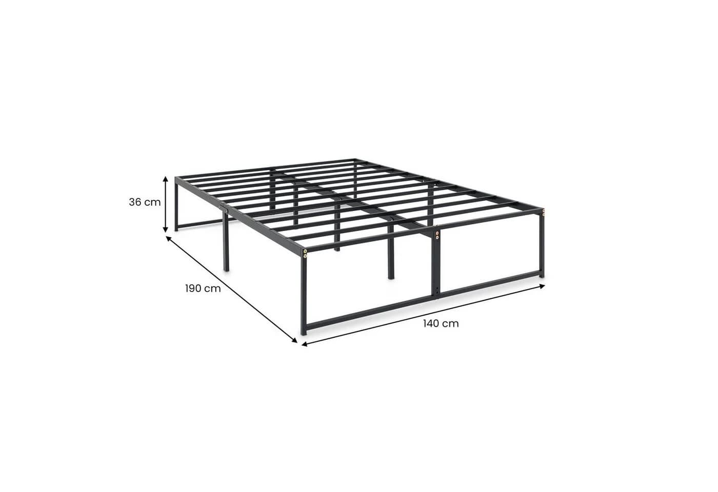 IDIMEX Futonbett SOVE Schwarz Metall Minimalistisch - Bild 4