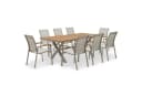 IDIMEX Garten-Essgruppe WINDY 9-tlg. Alu WPC Beige/Grau Bild 5