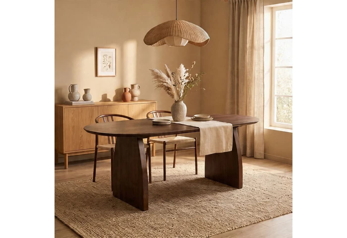 IDIMEX Esstisch AKOLA Oval Mangoholz Braun - Bild 3