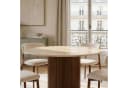 IDIMEX Esstisch CALATA Rund 120 cm Travertin Mangoholz Braun/Beige Bild 1