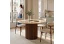 IDIMEX Esstisch CALATA Rund 120 cm Travertin Mangoholz Braun/Beige Bild 2