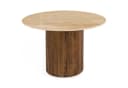 IDIMEX Esstisch CALATA Rund 120 cm Travertin Mangoholz Braun/Beige Bild 3