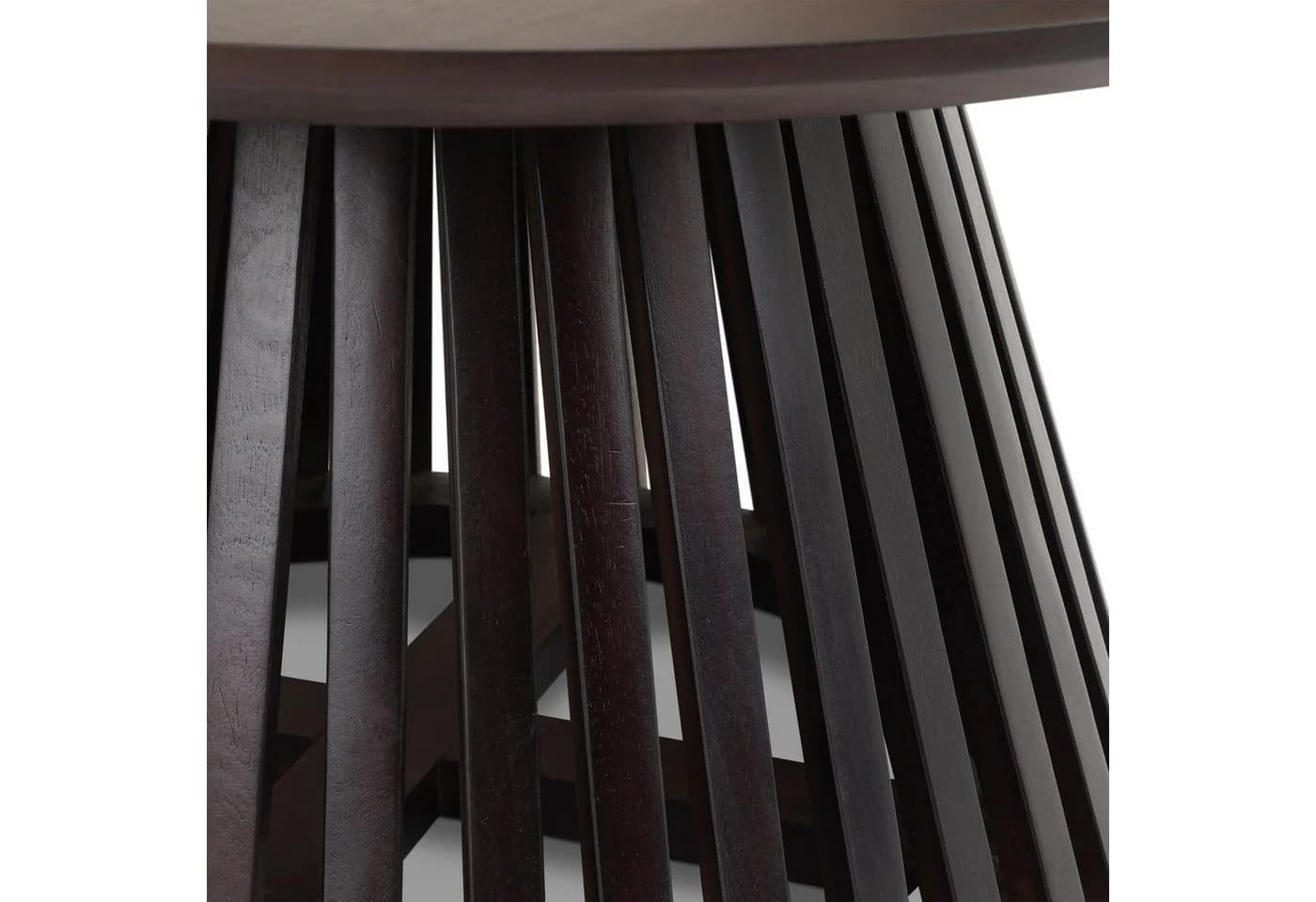 IDIMEX Couchtisch AMILA Mangoholz rund dunkelbraun - Bild 5